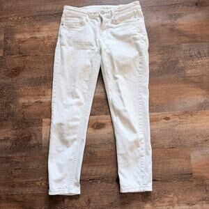 Calvin Klein white capri jean 4